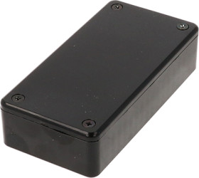 ABS enclosure, (L x W x H) 100 x 50 x 25 mm, black (RAL 9005), IP54, 1591ASBK