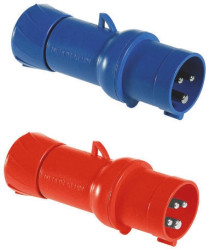 Złącze przemysłowe - zasilające 32A Wtyczka 415 V 3P + E Męski Schneider Electric Czerwony Montaż na kablu IP44