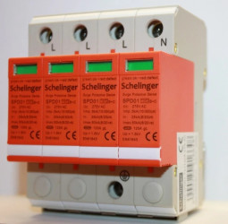 Ochronnik przepięć 4P 5kA klasa Typ T1+T2 SCHELINGER A51-SPD01-4P-Typ T1+T2