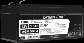 AGM19 Rechargeable lead-fleece battery, AGM, 12 V, 3.3 Ah