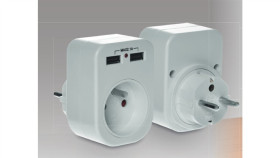 Gniazdo Wtyczkowe Z/U Z Ładowarką 2Xusb 2.1A R-1Usb