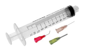 Zestaw strzykawka dozownik 10ml + 3 igły do fluxu, kleju 25G 27G 14G