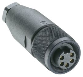 RKC 50/11 5 styków, złącze żeńskie na przewód o śr. 8-10mm, przyłącze przykręcane, gwint 7/8"-16UNF-2B, DeviceNet, LUMBERG 11222