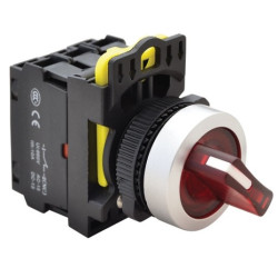NYK3-SL21R Przełącz.podśw.LED czarw. 2-poz.TRACON