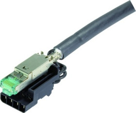 Plug, RJ45, 8 pole, 8P4C, Cat 6A, IDC connection, cable assembly, 09451001720