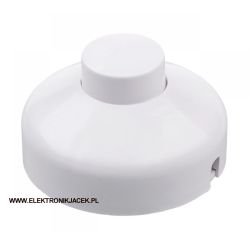 Przełącznik przelotowy NOŻNY biały