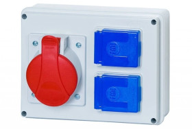 Rozdzielnica budowlana BERGAMO 1x5P 16A 2x2P+Z ITALINE ITA00113 ELIT50523