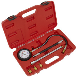Sealey VSE300D Petrol Engine Compression Tester Deluxe Kit 6pc
