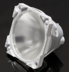 Soczewka LED 45 x 45 x 32.8mm, kąt widzenia 15°, do użytku z Cree MC-E RGB, Cree XM-L RGB, Lumileds LUXEON Z RGB, OSRAM