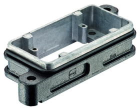 Surface mount housing, size 10B, die-cast aluminum, screw locking, IP69/IPX9K/IP68/IP65, 09400100311
