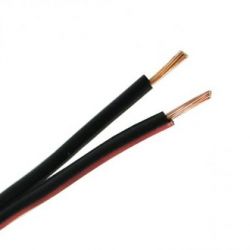 Przewód SMYp 2x0.22 czarny z paskiem