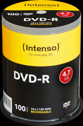 4101156 Intenso DVD-R 4.7 GB, 100-disc cake box