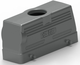 Housing, size HB24, die-cast aluminum, M25, angled/straight, clip locking, IP65, T1220240125-000