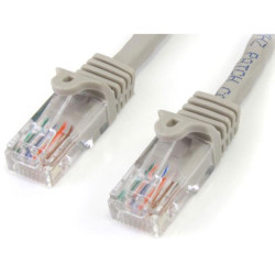 StarTech 45PAT3MGR Cat5e Snagless Patch Cable RJ45 Connectors 3m Grey