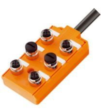 ASB 6 5-4-330/5 M Rozdzielacz 6 portów M12 (5/4 stykowe - 1 sygnał na złącze), bez sygnalizacji LED, przewód w izolacji PUR, dłu