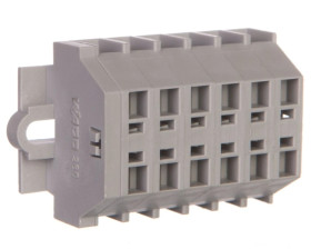 Listwa zaciskowa 2-przewodowa 1,5mm2 6-torowa szara 260-106