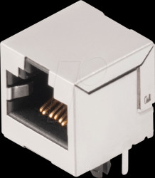 1433910000 RJ45 socket 90°, THT Cat.6