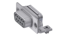 Deltron Connectors Złącze D-sub DTS09S 9-pinowe Kąt prosty 2.76 mm Pitch Do montażu na płytce drukowanej Złoto na niklu