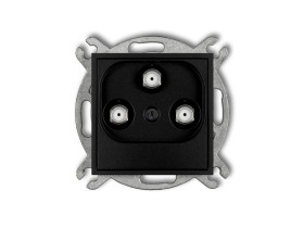 MINI Gniazdo multimedialne 3F DATA (UPC) czarny mat 12MGMU KARLIK