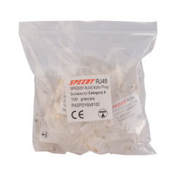 TUK Ltd SPEEDY RJ45 PXSPDY6b#100 Cat 6 UTP plug bag of 100