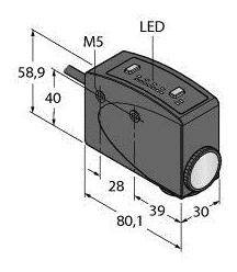 Turck Czujnik koloru 1 szt. R58ECRGB2 kabel (D x S x W) 80.10 x 30 x 58.90 mm