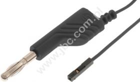 MAL N 4-0.64 SW Przewód PVC 0,25mm2, 1,0m, wt+gn.4/gn.0,64, czarny, Hirschmann, 934160100, MALN4064SW