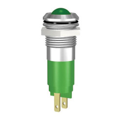 Signal Construct SWBU14024A LED Indicator Light Red 24V IP67 Chrome-Plated