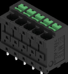 2913740000 Signal terminal, SNAP IN with control button, 5-pin, 180°