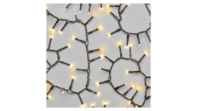 Lampki Choinkowe Led Classic Cluster, Jeżyk, 300 Led 6M, Ciepła Biel, Czarny,...