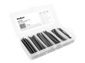 Zestaw rurek termokurczliwych 10 cm czarne 6 średnic 170 sztuk