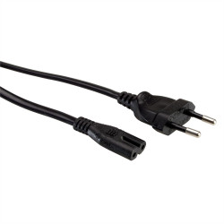 Kabel zasilający złącze A: CEE 7/16 złącze B: IEC C7 1.8m 2,5 A 250 V AC