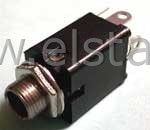 Jack 6,3 GN stereo montaż plastik prostokąt