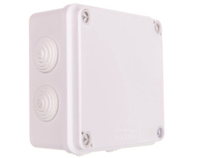 Puszka hermetyczna natynkowa 108x108x56mm IP44 biała PH-1A.3B 28.131