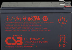 HR1234WF2 lead-acid battery, 12 V, 34 W 15min/Cell