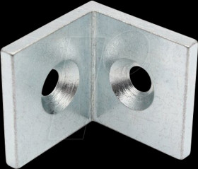 42508944 Steel corner bracket, galvanised, 40x40, I-type, groove 8