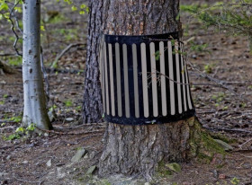 Osłona sygnalizacyjna zabezpieczająca szaro-czarna PK11 PK06417