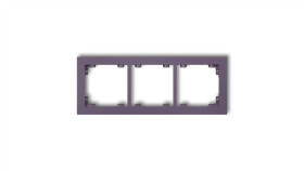 Deco Ramka Potrójna Deco Pastel Matt Wrzosowy 50Dr-3