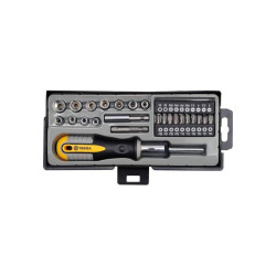 Vorel - 64660 Wkrętak z grzechotką i bitami 34 cz.