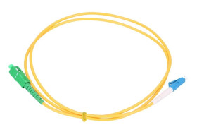 Patchcord Jednomodowy, Simplex, G657A, 3mm, 1m Extralink SC/APC-LC/UPC