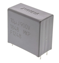 Kondensator foliowy 10μF 900V dc Vishay Polipropylenowe rozstaw: 37.5mm THT ±5