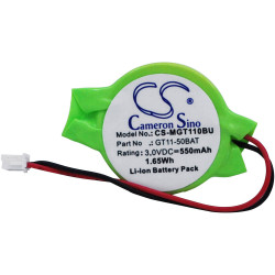 Cameron Sino CSMGT110BU Back-up Battery 3V 550mAh Pre-assembled Plug