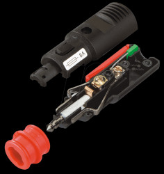 67712102 KFZ - universal plug, 12/24V, 2A, with LED