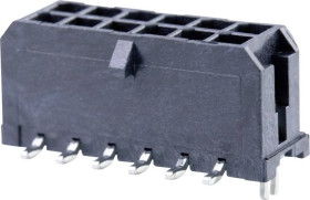 Molex 430451215 Listwa kołkowa, męska, do wbudowania, standardowa, piny: 12, 8.5 A, 1 szt.