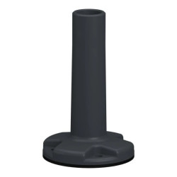 Uniwersalny element montażowy, kolumna świetlna XV4/XV6/XVB7, plastikowa płyta mocująca z masztem, szary XVZ02