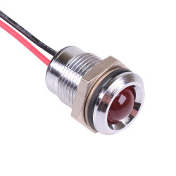 Q14P5CXXR28E Red Prominent 14mm 28VDC LED Panel Indicator IP67 APEM