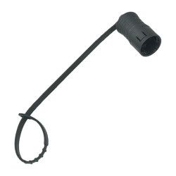 Binder 08 2586 000 000 Protection Cap Black 125mm Strap for Female Cable Mnt