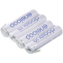 Panasonic 126872 eneloop Battery Pack 4x AAA 750mAh Low Self-Discharge