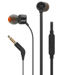 Słuchawki Douszne JBL Tune 160 B Przewodowe z pilotem, Czarne, Jack 3,5