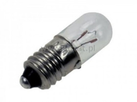 Żarówka 7V ( zamiennik 6,3V) , 300mA, gwint E10