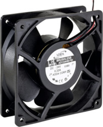 DC axial fan, 24 V, 120 x 120 x 38 mm, 179 m³/h, 46.7 dB, ball bearing, ADDA AD1224HB-F51